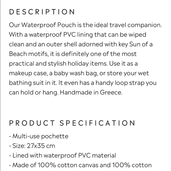 Sun of a beach waterproof pouch - Picture 6 of 8